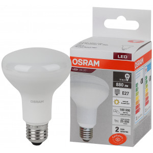 Лампа светодиодная LED Value LV R80 90 11SW/830 11Вт рефлектор матовая E27 230В 10х1 RU OSRAM 4058075582699