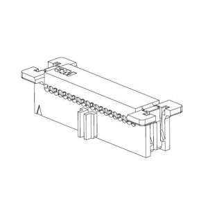 45112-010030, Проводные клеммы и зажимы 12P, .050" Pitch Skt POL,NoLatch, 30 Au