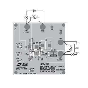 DC1602A, Средства разработки интегральных схем (ИС) управления питанием LT3741EFE Demo Board - High Power Consta