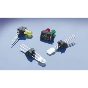PCH17512, Светодиодные индикаторы для печатного монтажа G/Y LED w/ 5mm Right Angle Mount