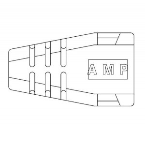 520853-1, Модульные соединители / соединители Ethernet 8 RND PLUG BOOT