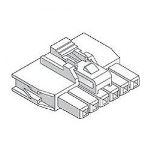 105307-2203, Проводные клеммы и зажимы NanoFit TPA Recp Hsg Single Row 3Ckt Ntl