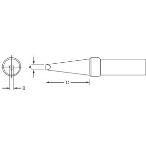 ETAA, Паяльники Weller Sgl Flat Tip .062"x.040"x.625"