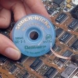 80-4-10, Solder Removal SOLDER WICK ROSIN .110" BLUE 10'