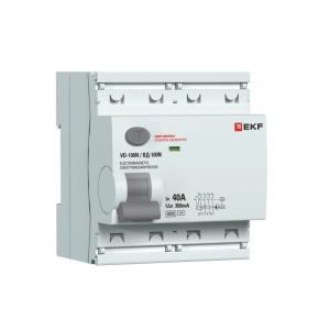 Выключатель дифференциального тока 4п 40А 300мА тип AC 6кА ВД-100N (S) электромех. PROxima E1046MS40300