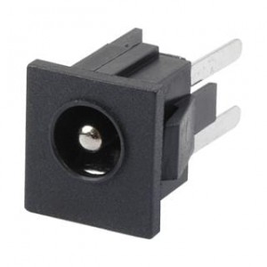 PJ-033B, Соединители питания для постоянного тока power jack, 2.5 x 5.5 mm, vertical, through hole, 1 switch