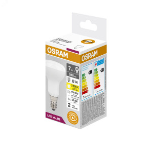 Лампа светодиодная LED Value LV R50 60 7SW/830 7Вт рефлектор матовая E14 230В 10х1 RU OSRAM 4058075581661