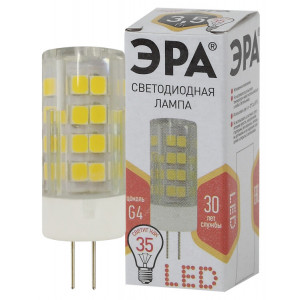 Лампочка светодиодная STD LED JC-3,5W-220V-CER-827-G G4 3,5Вт керамика капсула теплый белый свет Б0027855