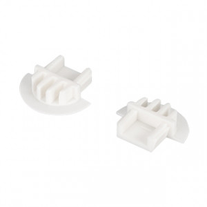 MIC-F белая глухая, Заглушка пластиковая для профиля MIC-F-2000 White глухая. Материал - пластик (PP), белый. Цена за 1 шт.