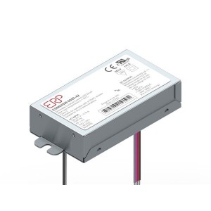 ESM030W-0900-26, LED Drivers Power Supplies 120 to 277 Vac, 87% efficiency, Rectangular Metal Case (Bottom Leads with Studs), Tri-Mode Dimming (Forward, Reverse Phase & 0-10V), 1-100% dimming range, 23.4 W max, 900 mA Iout, 26 V max Vout