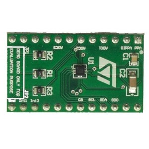 STEVAL-MKI135V1, Инструменты разработки датчика ускорения LIS2DH Adapter Board Standard DIL 24