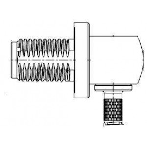 132245-10, РЧ соединители / Коаксиальные соединители SMA RA Crimp Jack 50 Ohm