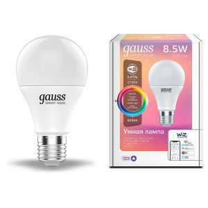 Лампа Светодиодная Smart Home RGBW E27 A60 8.5 Вт 2700-6500K 1/10/100 1170112