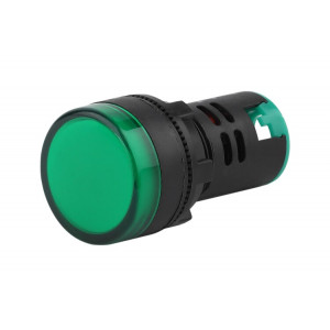 Лампа AD22DS(LED)матрица d22мм зеленый 24В AC/DC (10/1000/12000) Б0045611