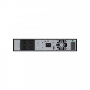 Источник бесперебойного питания Online Small Rackmount, 2000 ВА/1800 Вт, 1/1, 8xIEC C13, EPO, USB, RS-232, Rack 2U, з/у 1А, 4x9Ач SMALLR2A5I