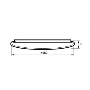 Светильник светодиодный PPB TUBES 60Вт 4000К IP20 d480х80 настенно-потолочный бытовой 5049499