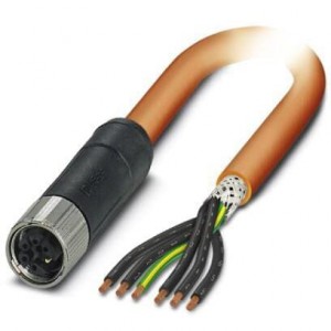 1414906, Кабели для датчиков / Кабели для приводов 6POS Power Cable Orange 1.5m