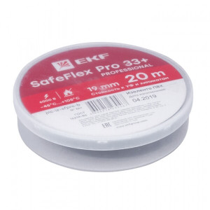 Изолента ПВХ 19мм (рул.20м) SafeFlex Pro 33+ plc-iz-sfpro-b