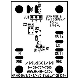 MAX9064EVKIT+, Средства разработки интегральных схем (ИС) усилителей MAX9060-65 Eval Kit