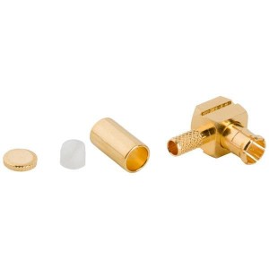 252102-75, РЧ соединители / Коаксиальные соединители MCX RIGHT ANGLE PLUG 179/U GOLD