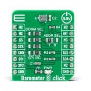 MIKROE-4190, Инструменты разработки датчика давления Barometer 3 Click