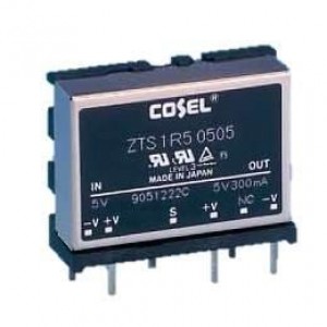 ZTS1R50505, Преобразователи постоянного тока в постоянный с изоляцией 1.5W 5V 0.3A Through Hole