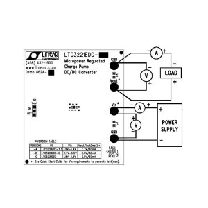 DC862A-B, Средства разработки интегральных схем (ИС) управления питанием LTC3221EDC-5 Demo Board