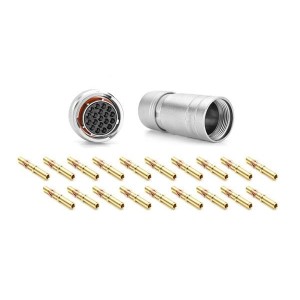 RT061823SNH03SS-K, Стандартный цилиндрический соединитель Plug Kit, Socket, wi silicone seal IP69k