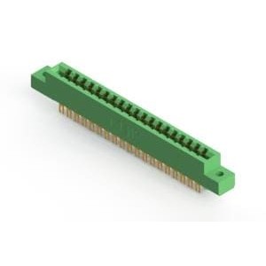 305-038-500-202, Стандартные краевые разъемы 305 Series (.156" (3.96mm) contact spacing) Card Edge Connector with 38 Wire Hole type contacts. The tails are .087" x .013" (2.21mm x 0.33mm) thick and .282" (7.16mm) long in a Double Row formation. The Insulator is Green in color with a .295" (7.49