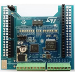 X-NUCLEO-PLC01A1, Прочие средства разработки Industrial input/output expansion board based on VNI8200XP and CLT01-38SQ7 for STM32 Nucleo