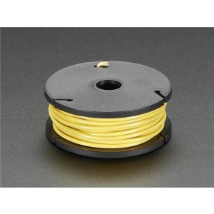 2987, Принадлежности Adafruit  Stranded-Core Wire Spool - 25ft - 22AWG - Yellow