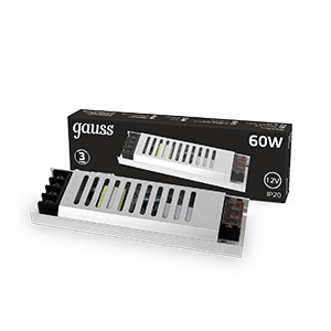 Блок питания LED STRIP PS 60W 12V - ультратонкий для лайтбоксов 1/72 202001060