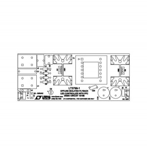 DC1816B, Средства разработки схем светодиодного освещения  LT3799EMSE-1 Demo Board I Offline Isolat