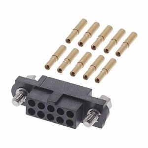 M80-4601005, Проводные клеммы и зажимы 5+5 POS FEM +J/S LG BORE GOLD