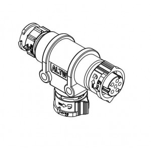 AB-CB-040404-FMF-TQ001, РЧ адаптеры - Т-образные X-LOK T-ADAPT C SIZE 4P FMF 10A