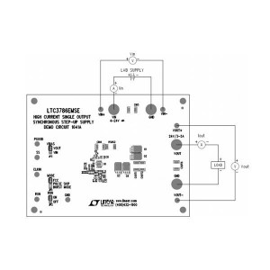 DC1641A, Средства разработки интегральных схем (ИС) управления питанием LTC3786 MS16E Demo Board  5V = VIN = 24V