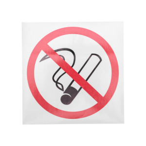 Наклейка курить запрещено 200х200мм 56-0035