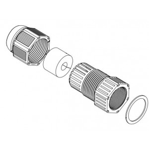 IPRJPLUGCOVER-P, Модульные соединители / соединители Ethernet IP67 RJ45 CONNECTOR Plug Cover - Plastic