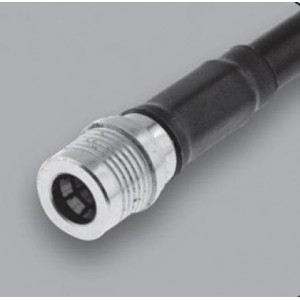 R123076310, РЧ соединители / Коаксиальные соединители QMA AEP 240FR Straight Plug, Cable