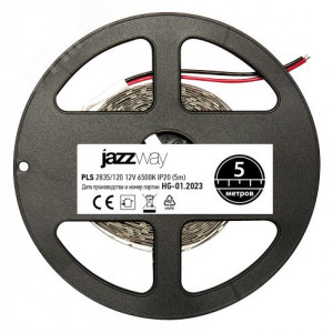 Лента светодиодная PLS 2835/120-12V 12Вт/м 6500К холод. бел. IP20 (уп.5м) 2859051