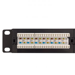 Патч-панель 19дюйм 1U кат.6 UTP неэкранир. 24 порта RJ45 Dual IDC TERACOM PRO TRP-PPNL-6UTP-1U24