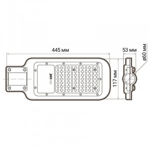 Светильник светодиодный PSL 07 80Вт 5000К IP65 AC180-260 уличный ДКУ 5041073