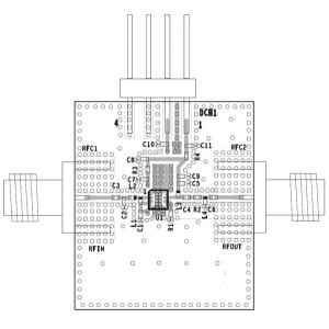 SKY67022-396LF-EVB, Радиочастотные средства разработки 1.6-2.2GHz NF .65dB Eval Board