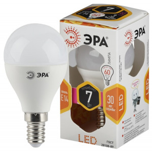 Лампочка светодиодная STD LED P45-7W-827-E14 E14 / E14 7Вт шар теплый белый свет Б0017221