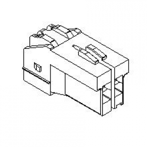 501328-0222, Проводные клеммы и зажимы 3.3 W/W Inertia Lock ock Rec Hsg 2Ckt Red