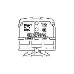 1-1437390-4, Клеммные колодки для DIN-рейки HD END SECTION 200 SERIES