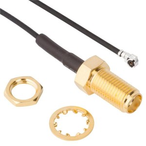 336313-13-0300, Соединения РЧ-кабелей SMA BH Jk-AMC Plg 1.32mm cable, 300 mm