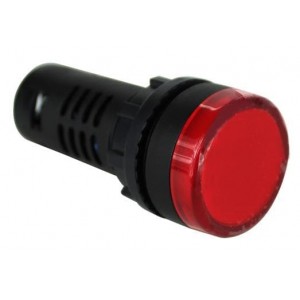 PCL2212V100B, Светодиодные панельные индикаторы PMI RND 22mm LED 12V Flat Lens Red