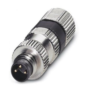 1506752, Цилиндрические метрические разъемы M8 3P MALE PLUG SACC-M 8MS-3PCON