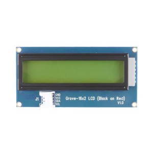 104020112, Средства разработки визуального вывода Grove - 16 x 2 LCD (Black on Red)